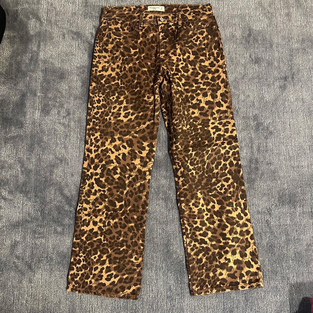 Abercrombie & Fitch Leopard Print Jeans